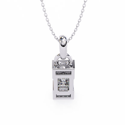 LGD Solitaire Pendant Emerald Stone (1.05ct) In 14K Gold Without Chain