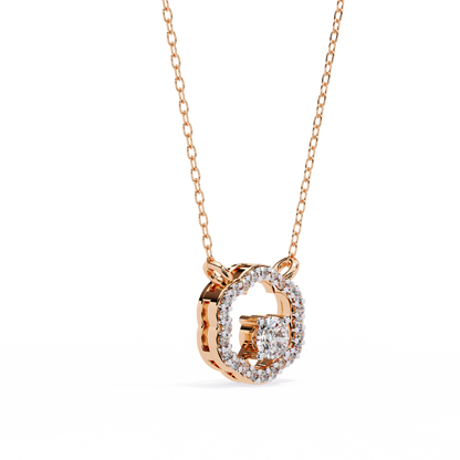 LGD Pendant Round Stone (0.31ct ) In 14K Gold Without Chain