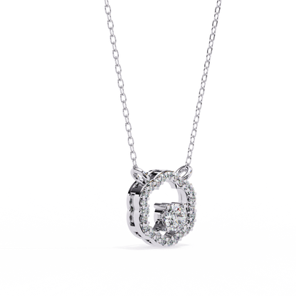 LGD Pendant Round Stone (0.31ct ) In 14K Gold Without Chain