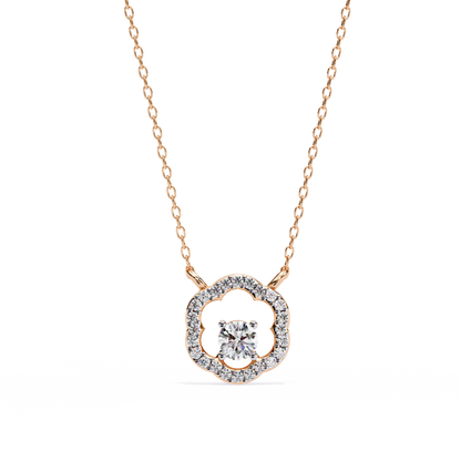 LGD Pendant Round Stone (0.31ct ) In 14K Gold Without Chain