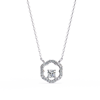 LGD Pendant Round Stone (0.31ct ) In 14K Gold Without Chain