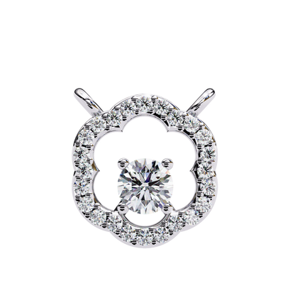 LGD Pendant Round Stone (0.31ct ) In 14K Gold Without Chain