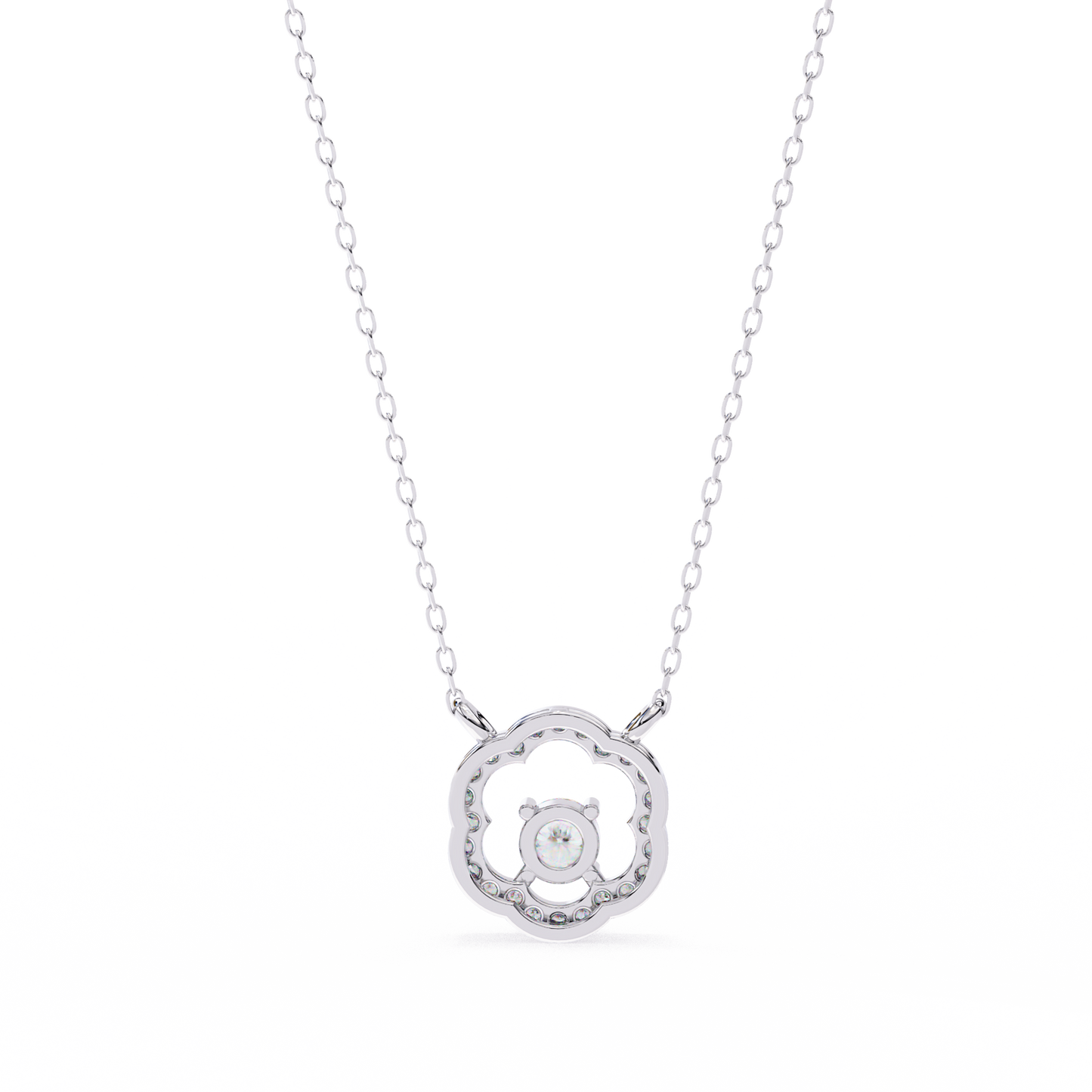 lgd pendant round stone (0.31ct ) in 14k gold without chain