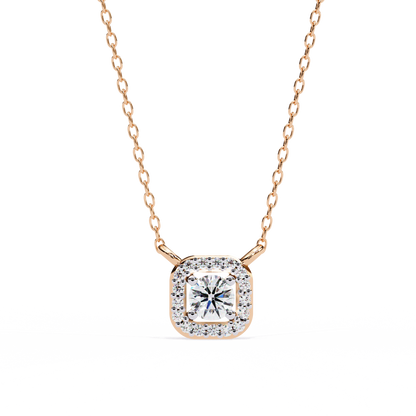 LGD Pendant Round  Stone (0.3ct ) In 14K Gold Without Chain