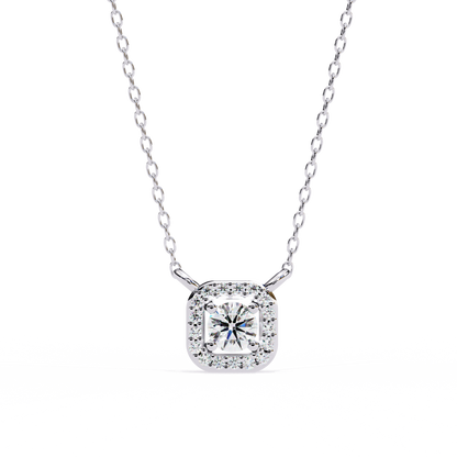 LGD Pendant Round  Stone (0.3ct ) In 14K Gold Without Chain