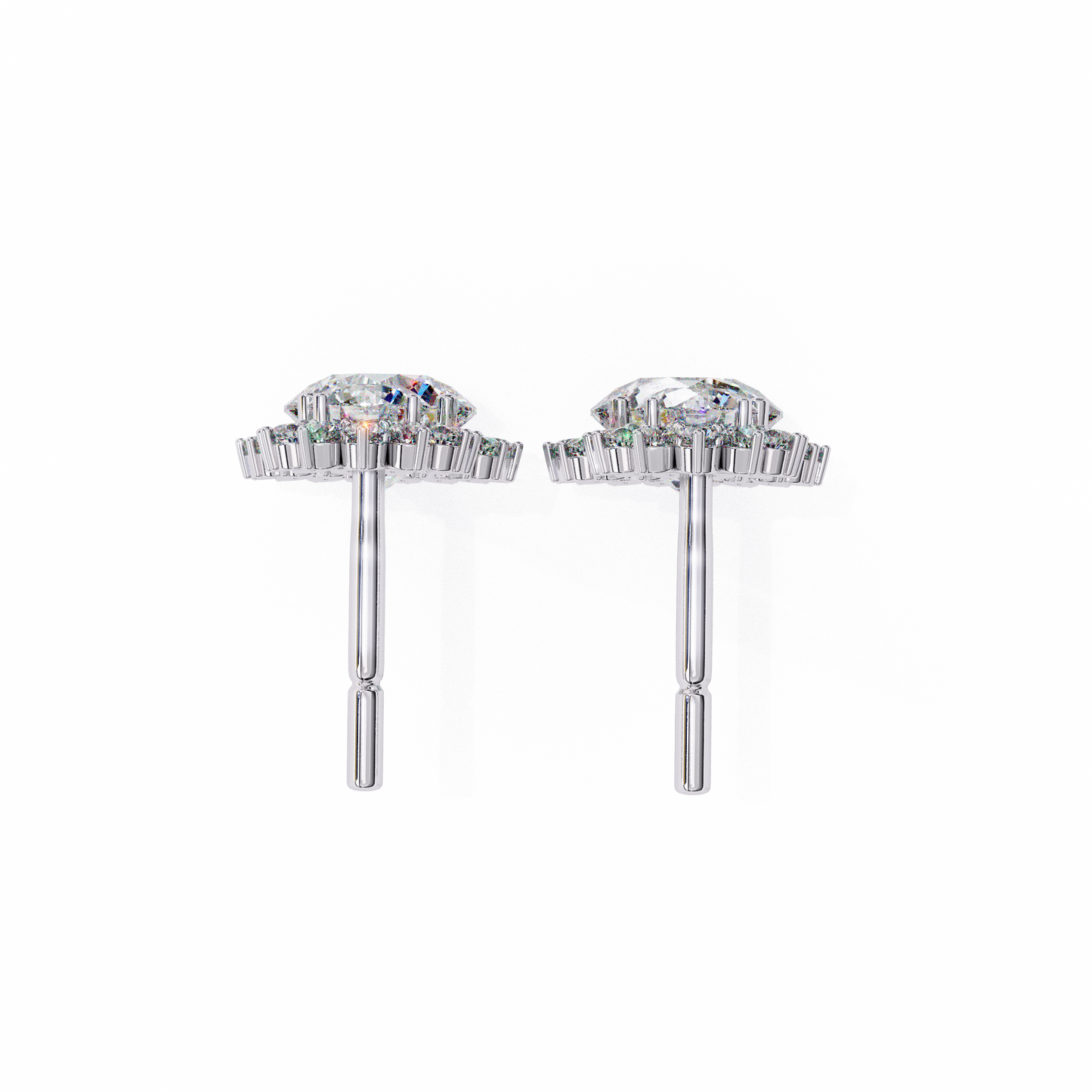 1.50 carat round cut diamond drop & dangle earring - fine jewelry