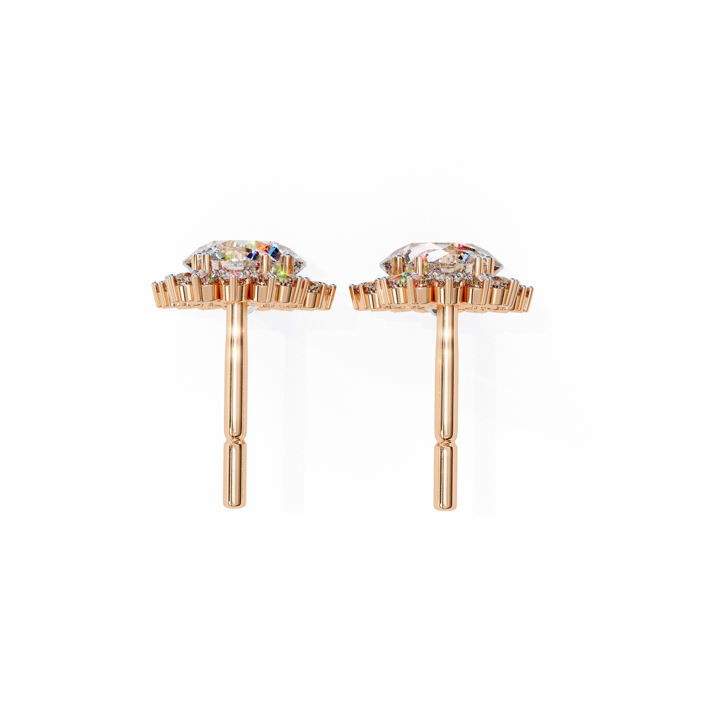1.50 carat round cut diamond drop & dangle earring - fine jewelry