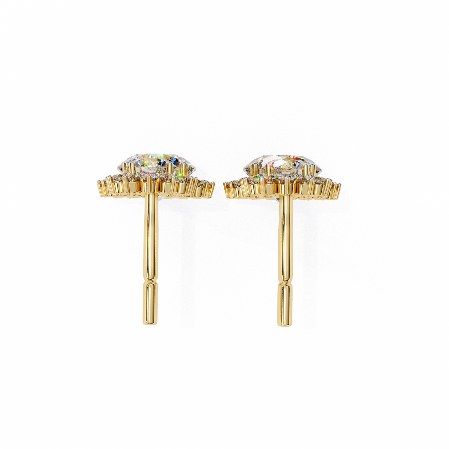 1.50 carat round cut diamond drop & dangle earring - fine jewelry