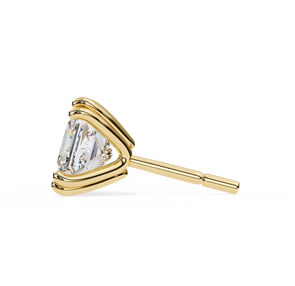 2.50 Carat Princess Cut Diamond Stud Earrings - Modern Jewelry
