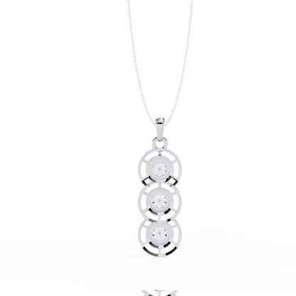 Trinity Round Diamond Pendant (Chain Sold Separately)