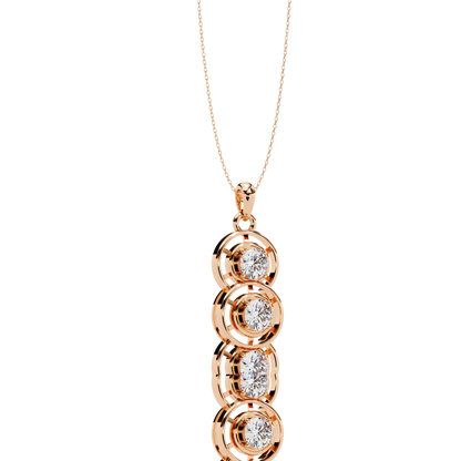Trinity Round Diamond Pendant (Chain Sold Separately)