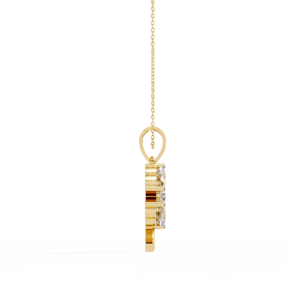 LGD Pendant Heart Stone (0.61ct) In 14K Gold Without Chain