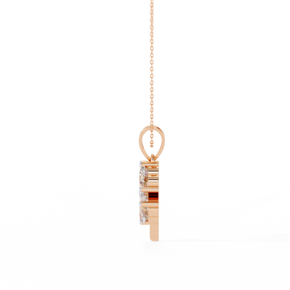 LGD Pendant Heart Stone (0.61ct) In 14K Gold Without Chain