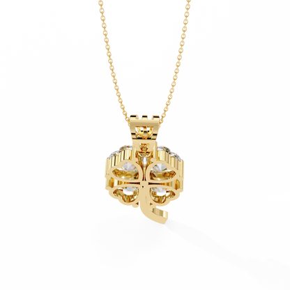LGD Pendant Heart Stone (0.61ct) In 14K Gold Without Chain