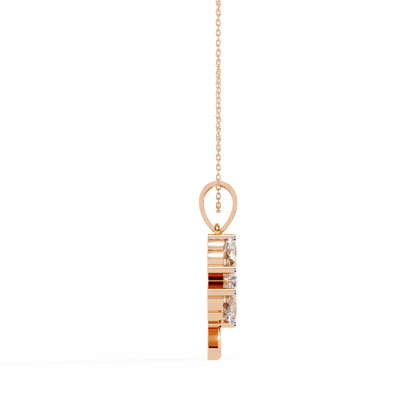 LGD Pendant Heart Stone (0.61ct) In 14K Gold Without Chain