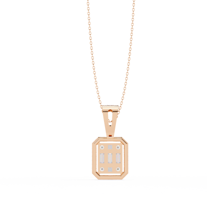LGD  Pendant Round Stone (0.71ct ) In 14K Gold Without Chain