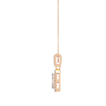 LGD  Pendant Round Stone (0.71ct ) In 14K Gold Without Chain
