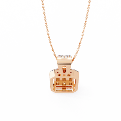 LGD  Pendant Round Stone (0.71ct ) In 14K Gold Without Chain