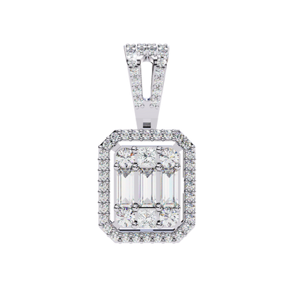 LGD  Pendant Round Stone (0.71ct ) In 14K Gold Without Chain