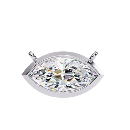 LGD  Pendant Marquise Stone (0.68ct) In 14K Gold Without Chain