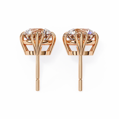 2.80 Carat Round Cut Diamond Solitaire Stud Earrings – Elegant Everyday Jewelry