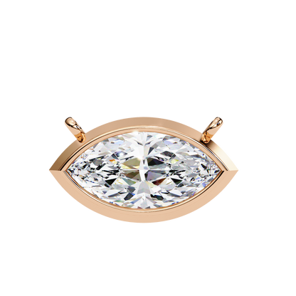 LGD  Pendant Marquise Stone (0.68ct) In 14K Gold Without Chain