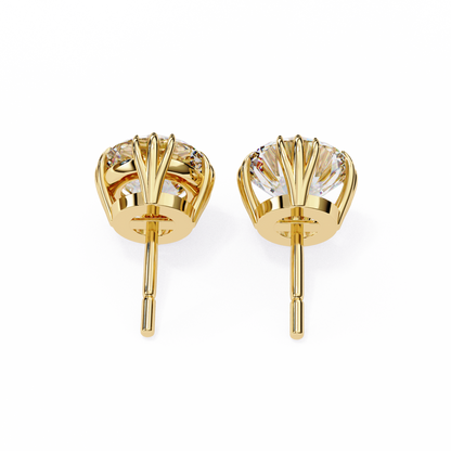 2.80 Carat Round Cut Diamond Solitaire Stud Earrings – Elegant Everyday Jewelry
