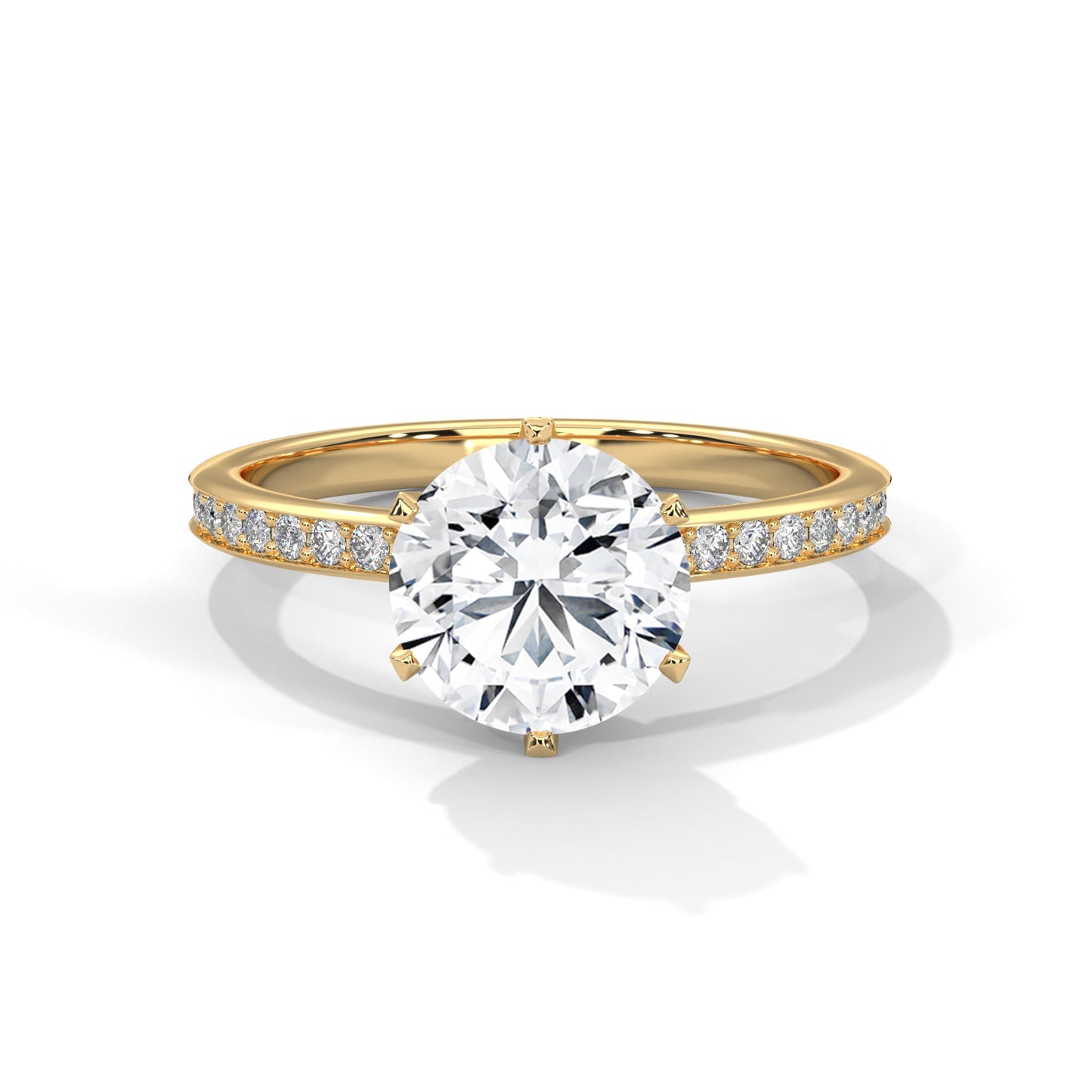 elegant 2.24 ct round cut diamond solitaire ring – perfect for engagements