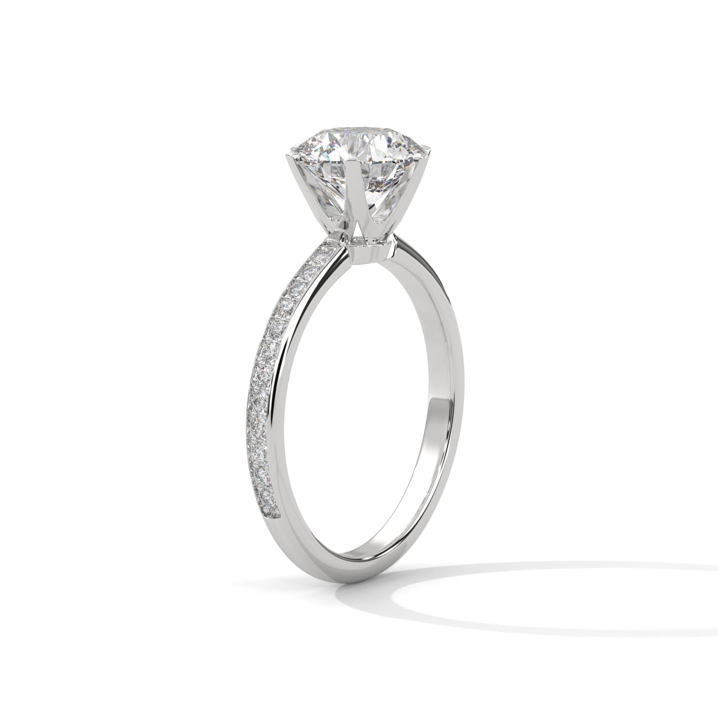 elegant 2.24 ct round cut diamond solitaire ring – perfect for engagements