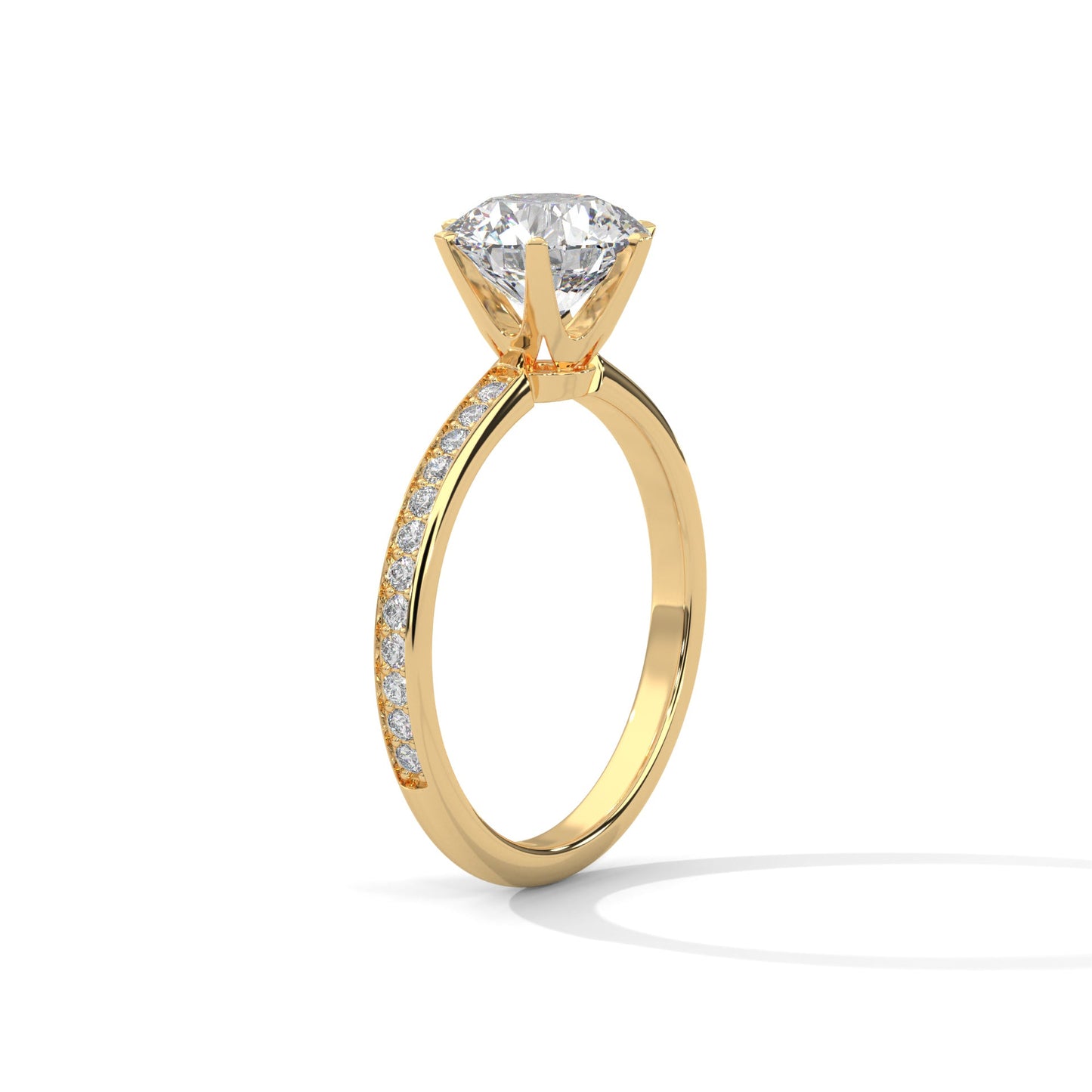 elegant 2.24 ct round cut diamond solitaire ring – perfect for engagements