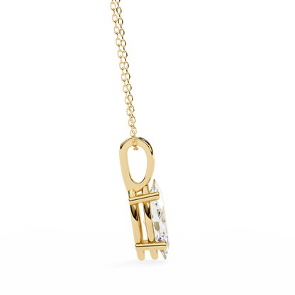 LGD  Pendant Marquise Stone (0.93ct) In 14K Gold Without Chain