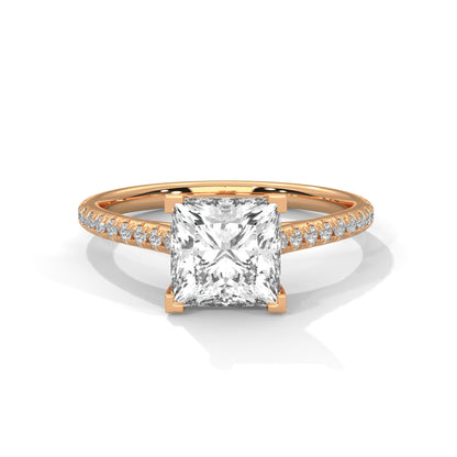 Elegant 2.24 CT Princess Cut Solitaire Diamond Ring – Perfect for Engagements
