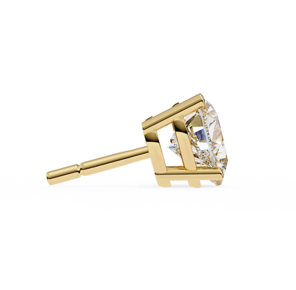 2.50 Carat Heart Cut Diamond Stud Earrings - Love Modern Jewelry