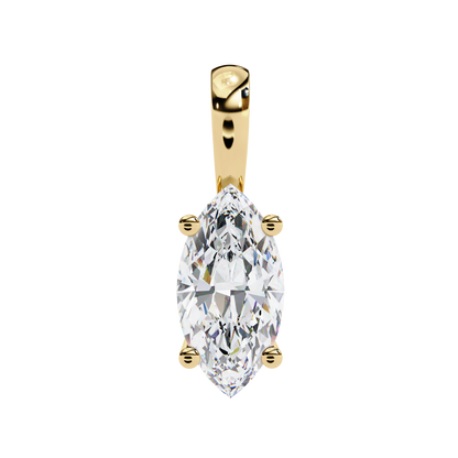 LGD  Pendant Marquise Stone (0.93ct) In 14K Gold Without Chain