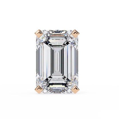 2.40 Carat Emerald Cut Diamond Solitaire Stud Earrings – Elegant Modern Jewelry