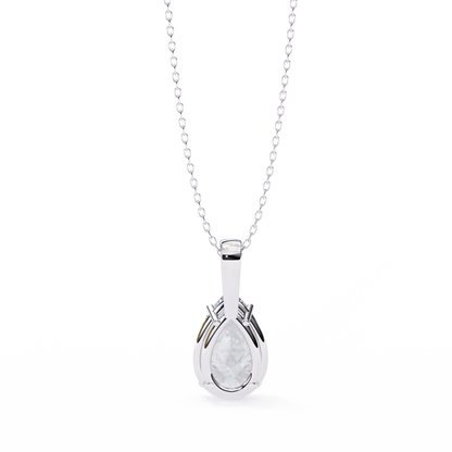 LGD Solitaire Pendant Pear Stone (2.06ct) In 14K Gold Without Chain