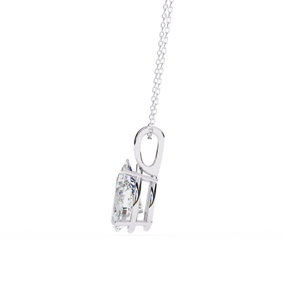 LGD Solitaire Pendant Pear Stone (2.06ct) In 14K Gold Without Chain