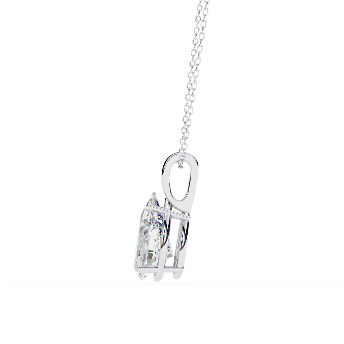 2.00 carat pear cut solitaire diamond pendant necklace – elegant jewelry for women