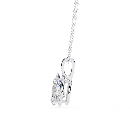 2.00 Carat Pear Cut Solitaire Diamond Pendant Necklace – Elegant Jewelry for Women