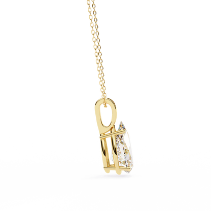 2.00 Carat Pear Cut Solitaire Diamond Pendant Necklace – Elegant Jewelry for Women