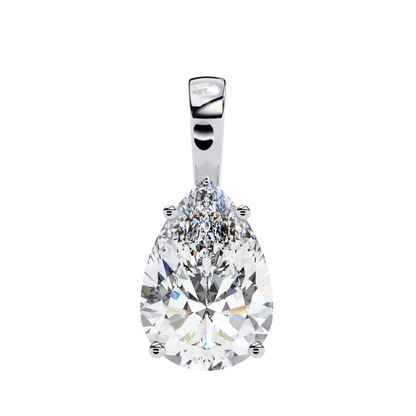 LGD Solitaire Pendant Pear Stone (2.06ct) In 14K Gold Without Chain