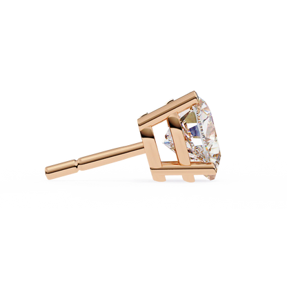 2.50 Carat Heart Cut Diamond Stud Earrings - Love Modern Jewelry