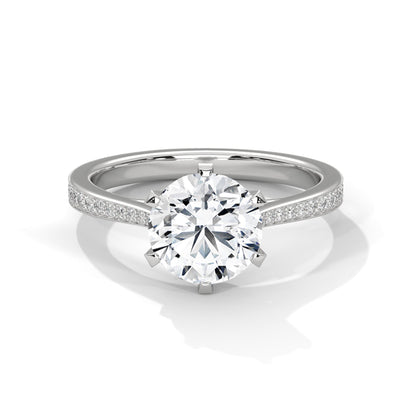 Elegant 2.22 CT Round Cut Six-Prong Diamond Solitaire Ring – Perfect for Engagements