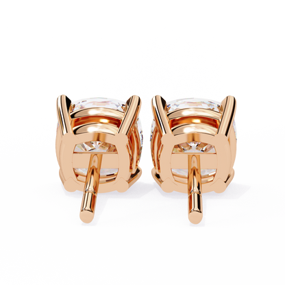 2.30 Carat Cushion Cut Diamond Stud Earrings - Modern Jewelry