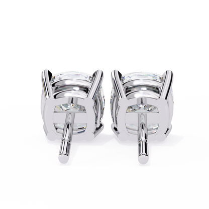 2.30 Carat Cushion Cut Diamond Stud Earrings - Modern Jewelry