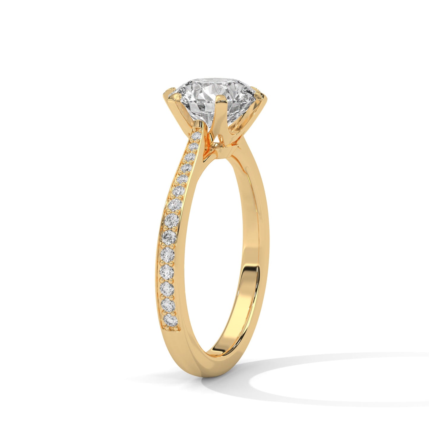 elegant 2.22 ct round cut six-prong diamond solitaire ring – perfect for engagements