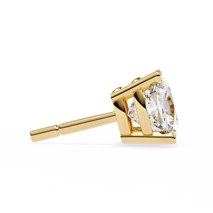 2.30 Carat Cushion Cut Diamond Stud Earrings - Modern Jewelry