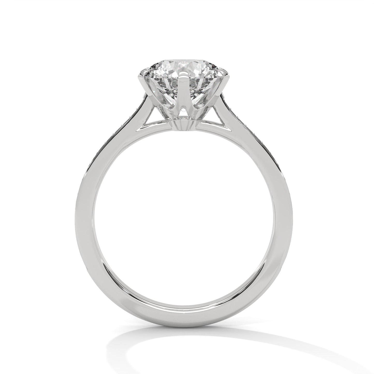 elegant 2.22 ct round cut six-prong diamond solitaire ring – perfect for engagements