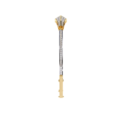 0.60 Carat Diamond Geometric Bangle Bracelet – Modern Luxury Jewelry