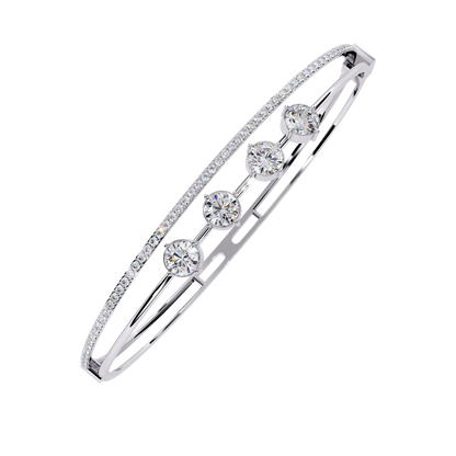 LGD Bracelet Round Stone (2.32ct ) In 14K Gold